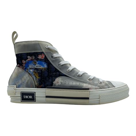 dior sorayama high tops|Dior B23 High Canvas Sorayama Dinosaur Navy .